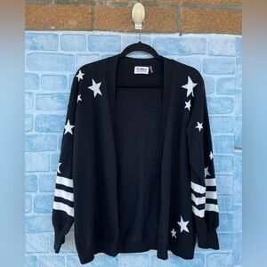 27 Miles malibu Open Front Stars & Stripes Cardigan size small